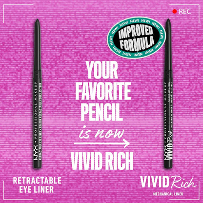 NYX - Mechanical Eye Pencil Black - 0.34 g