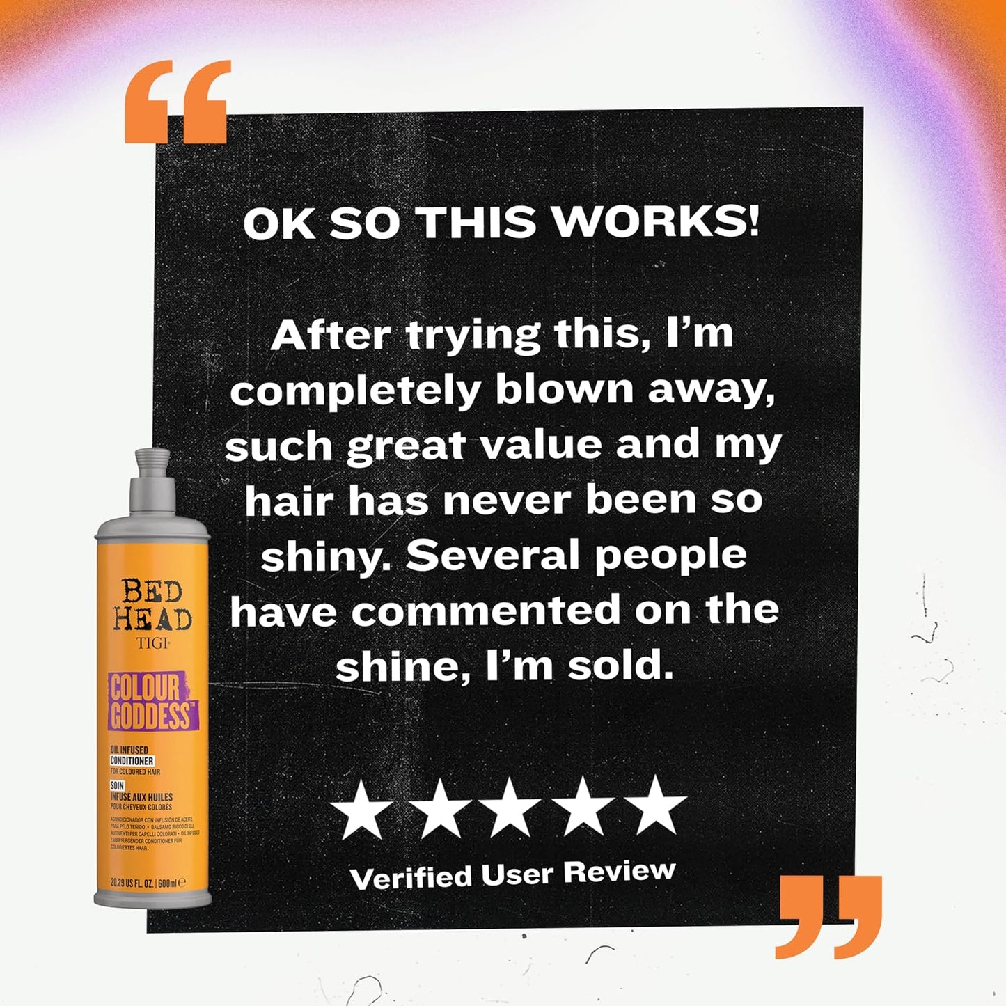 Bed Head by TIGI Colour Goddess Conditioner, For Coloured Hair with Sweet Almond, Coconut Oil &amp; Shea Butter, Moisturises &amp; Softens, 750ml