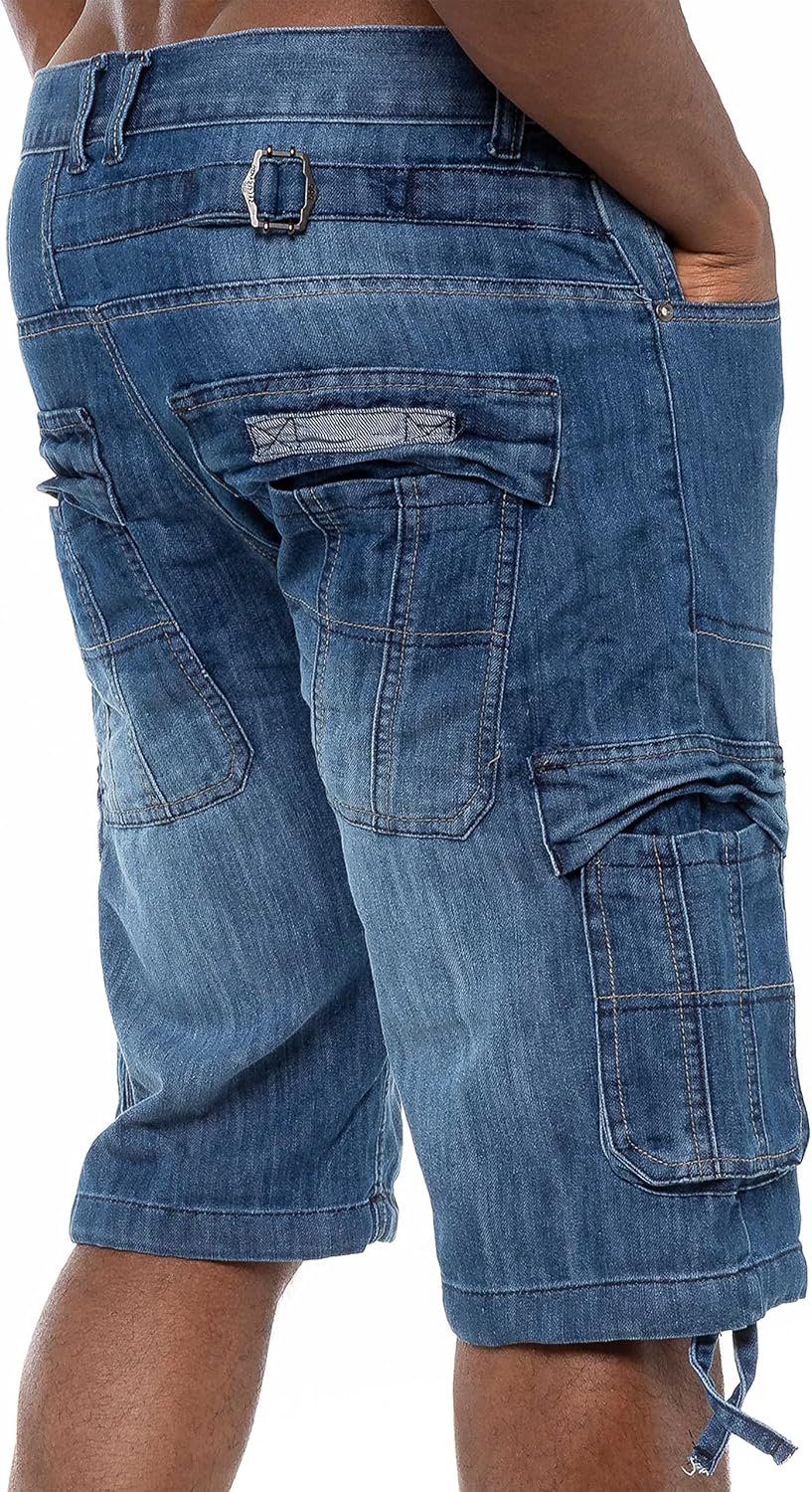 Getting comfortable with the 989Zé ENZO combat denim shorts