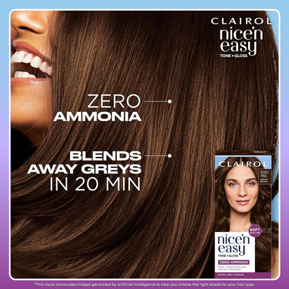 Clairol Nice'n Easy Tone+Gloss Semi Permanent Hair Dye - 611/75 Light Ash Brown