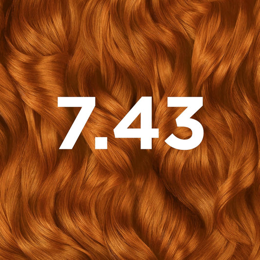 Garnier GOOD Permanent Hair Dye, 7.43 Tumeric Copper. Ensures 100% grey coverage and 8-week colour. No ammonia, vegan shea butter formula delivers vibrant results for all hair types.