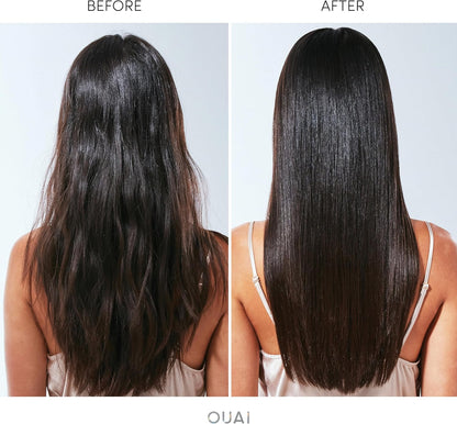 OUAI Hair Gloss - In-Shower Shiny Hair Treatment with Frizz Control - Heat Protectant Hair Glaze Infused with Hyaluronic Acid, Rice Water + Panthenol - Paraben, Phthalate &amp; Sulfate Free (177ml)