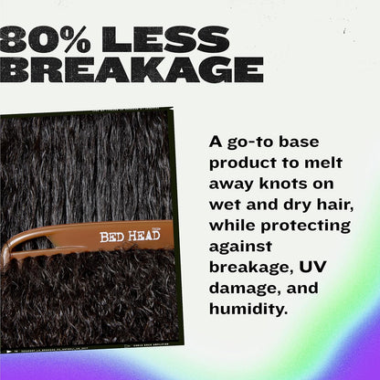 Bed Head by TIGI Knot This Time, Anti-Breakage Hair Detangler Spray, Lightweight Detangling Spray for Wet or Dry Hair, Reduces Breakage, Non-Greasy Finish