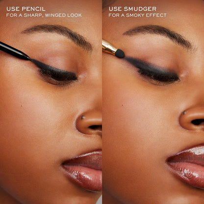 Lancôme Le Stylo Waterproof Eyeliner Pencil with Smudger, Creamy Long-Wear, High Pigment, Retractable, For Precise Definition or Smudged Effects, Various Shades