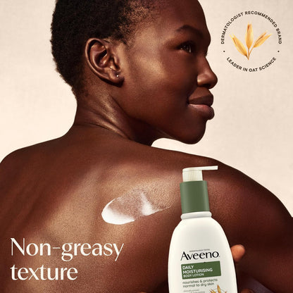 Aveeno Daily Moisturising Body Lotion (1x 200ml), Hydrating Lotion Enriched with Nourishing Colloidal Oatmeal, Gentle Body Moisturiser Suitable for Sensitive and Dry Skin