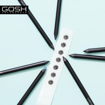 GOSH Eyeliner "Velvet Touch" I Waterproof Eyeliner &amp; Kajal I Soft &amp; Creamy Eye Pencil I Highly Pigmented, Longlasting &amp; Transferproof I Vitamin E &amp; Jojoba Oil I Vegan &amp; Perfume-free I 011 Sky High