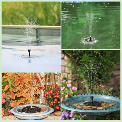 IPX8 Solar Fountain Water Pump for Bird Bath | Floating Solar Pond Aerator & Garden Water Fountain ⛲☀️