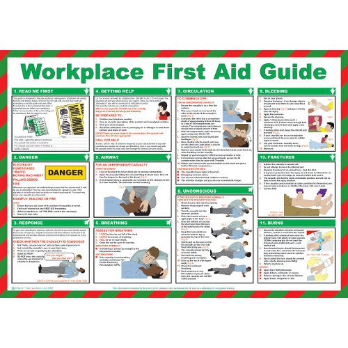 WORKPLACE FIRST AID GUIDE POSTER