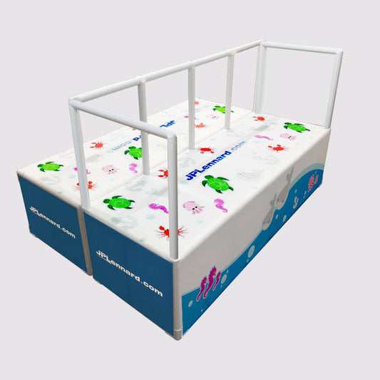 JPL DOUBLE POOL PLATFORM WITH RAIL (LARGE)