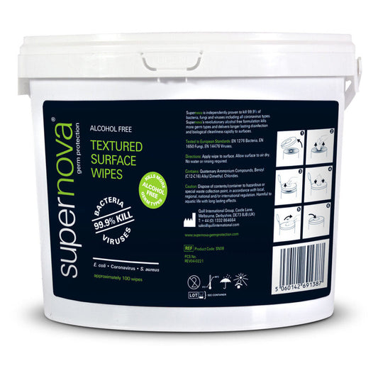 SUPERNOVA ALCOHOL-FREE TEXTURED SURFACE WIPES