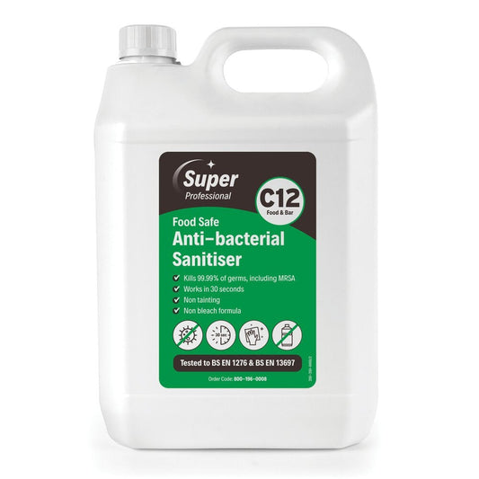 MIRIUS SUPER PROFESSIONAL C12 GENERAL PURPOSE ANTI-BACTERIAL SANITISER (5L)