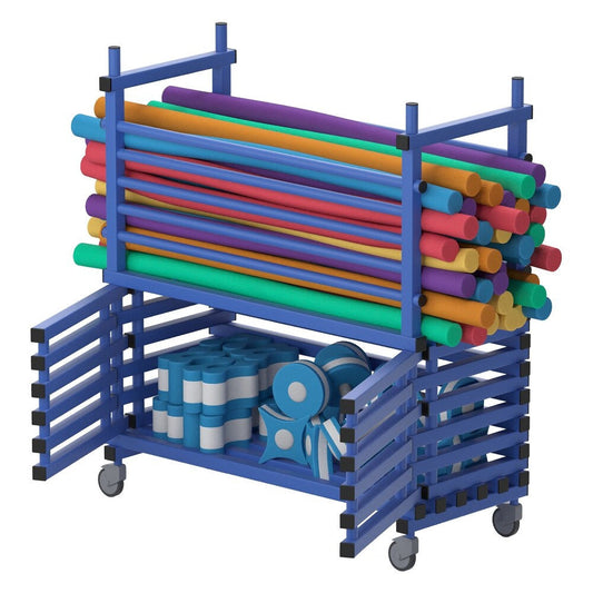 VENDIPLAS MOBILE STORAGE UNIT - BOTTOM DOORS (BLUE)