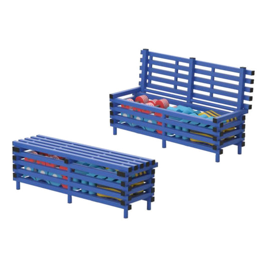 VENDIPLAS STORAGE BENCH SEATS - BLUE