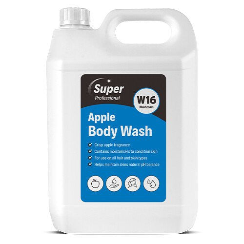 MIRIUS SUPER PROFESSIONAL W16 BODY WASH & HAIR SHAMPOO - APPLE (5L)