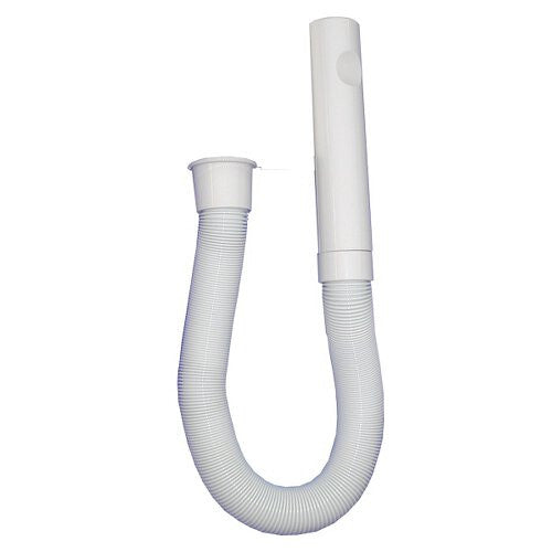 VALERA WALL MOUNTED HAIR DRYER HOSE & NOZZLE - WHITE