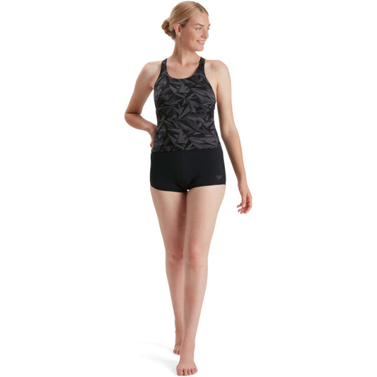 SPEEDO ECO ENDURANCE+ HYPERBOOM TANKINI - BLACK/GREY