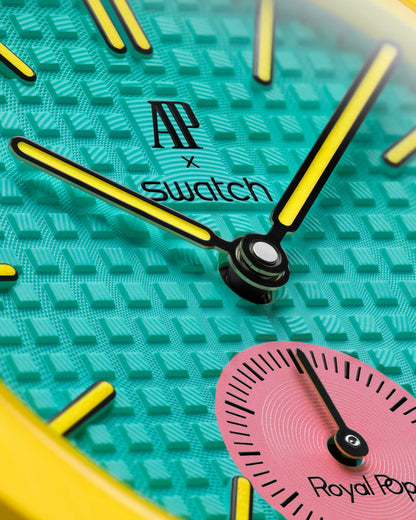 Audemars Piguet x Swatch Royal Pop Style Colorful Pocket Watch Retro-Inspired Collectible Watch