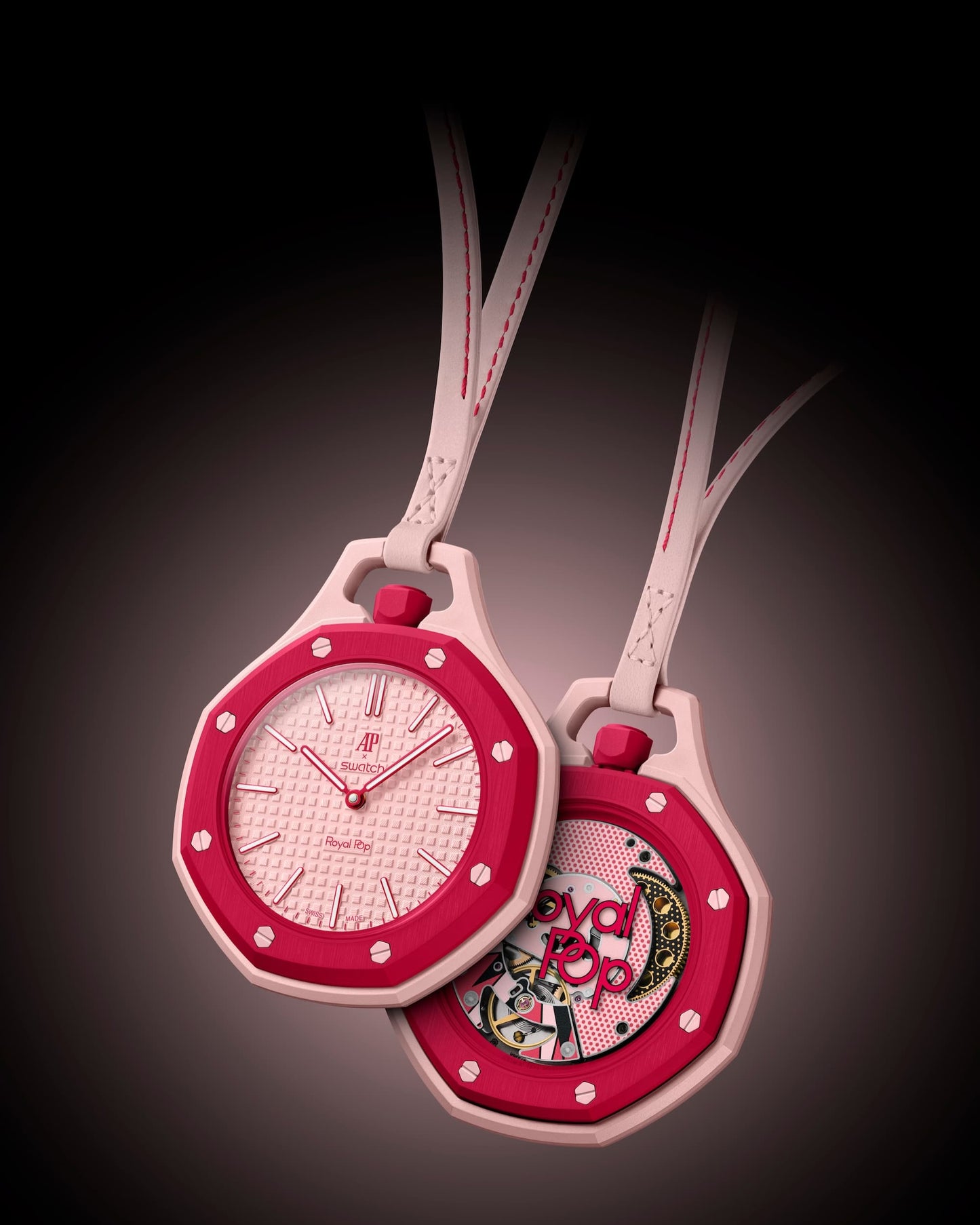 Audemars Piguet x Swatch Royal Pop Style Colorful Pocket Watch Retro-Inspired Collectible Watch